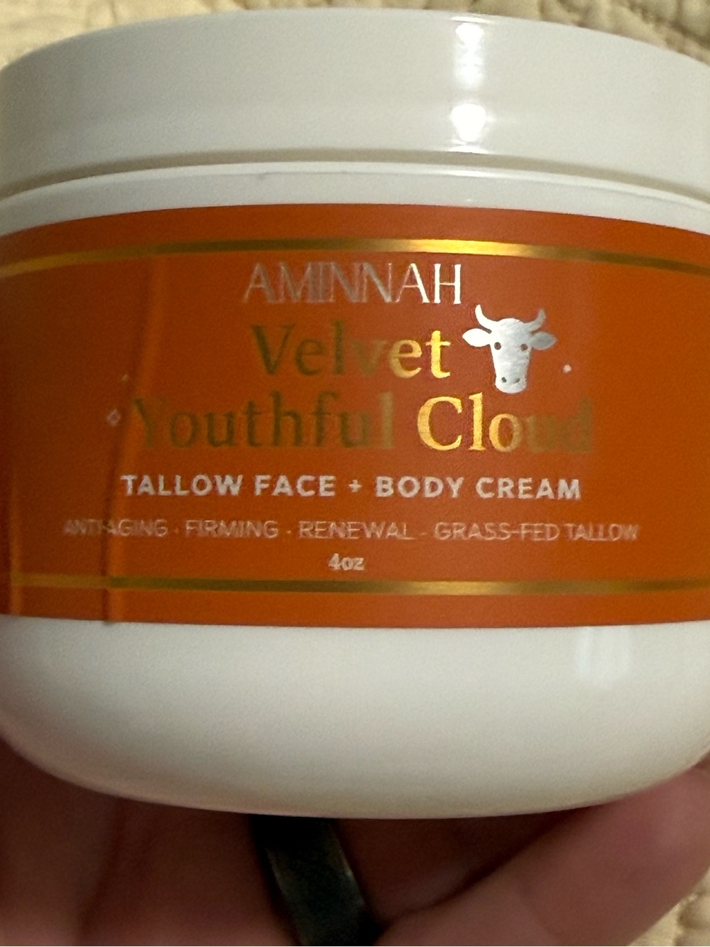 Aminnah “Velvet Youthful Glow” Tallow Face + Body Cream!